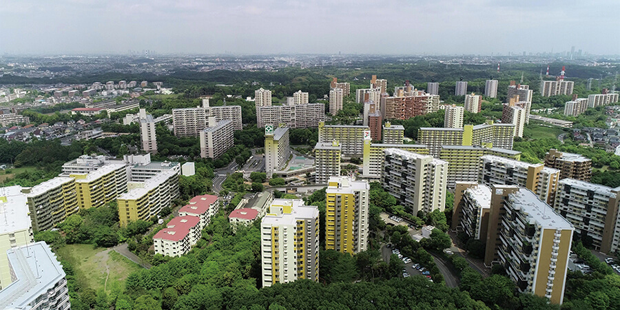 若葉台団地 俯瞰写真