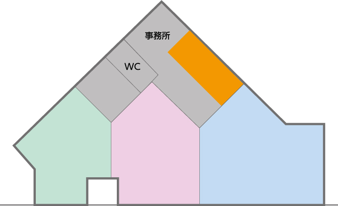 わかばダイバーシティスペース Wakka（わっか）の案内図