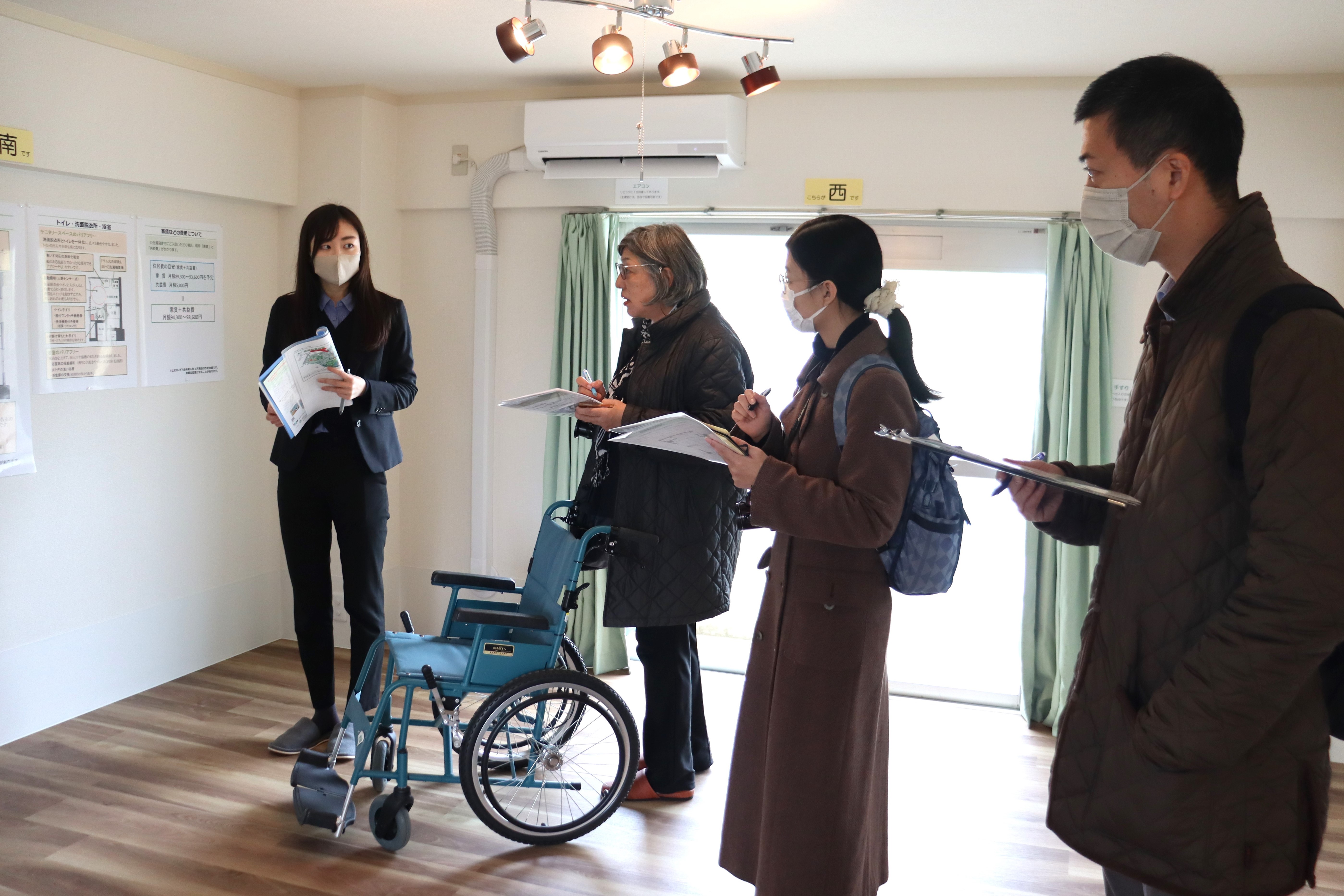 車いす住戸取材