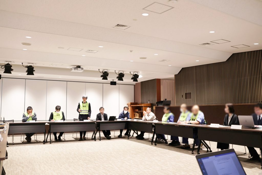 いざという時に備えて。実地避難訓練に向けて、自衛消防隊組織の役割を確認